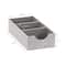 Household Essentials 12" Gray Compartment Organizer Tray, 2ct.